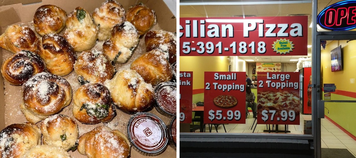 Sicilian Pizza Airport Menu