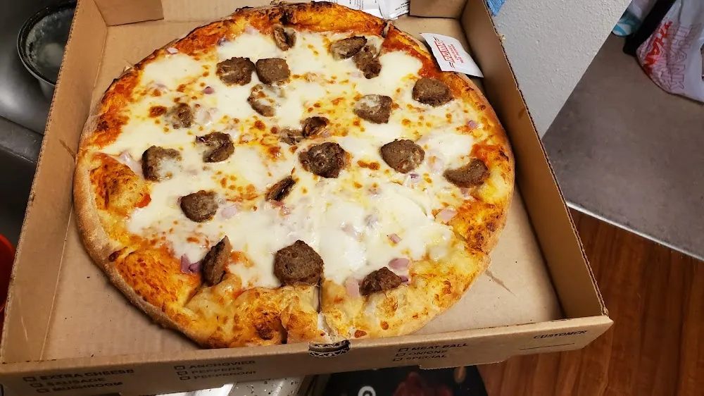 Meatball Pizza